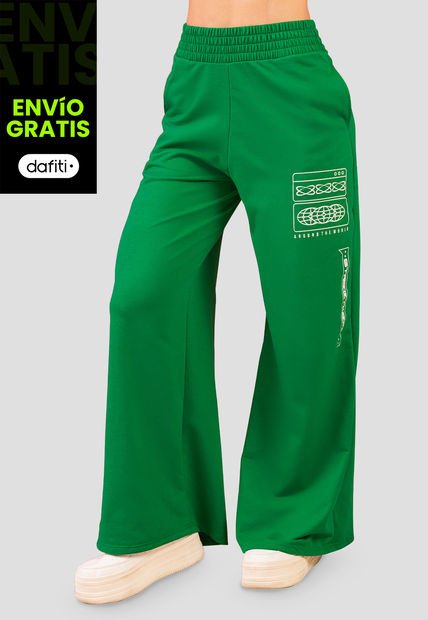 Pantalón Mujer Verde Atypical 9583