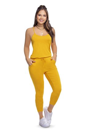 Enterizo Largo Para Mujer Mostaza ATYPICAL