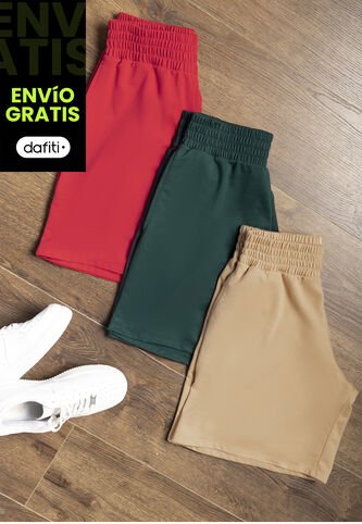 Bermuda Short Mujer Rojo Atypical 6667 Atypical