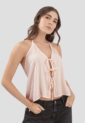 Blusa Mujer Estampado Palo De Rosa Atypical 112317 Atypical