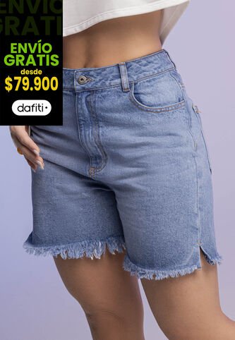 Bermuda Short Mujer Azul Atypical 955 Atypical