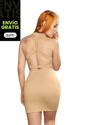 Vestido Mujer Caramelo Atypical 16998 Atypical