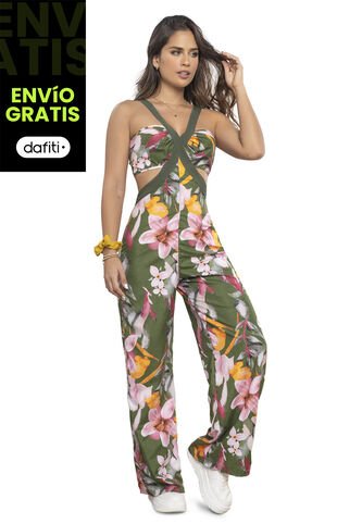 Enterizo Largo Mujer Estampado Atypical 3462 Atypical