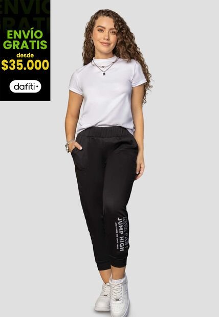 Jogger Mujer Negro Atypical 1914