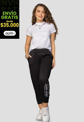 Jogger Mujer Negro Atypical 1914