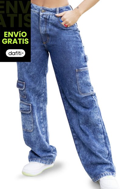 Jean Mujer Azul Oscuro Atypical 2452