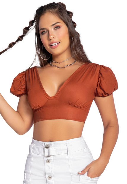 Blusa Mujer Naranja Atypical 90611