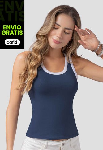 Camisilla Mujer Azul Profundo Atypical 113739 Atypical