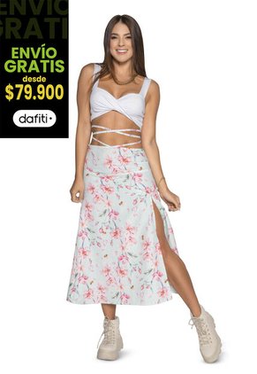 Falda Larga Mujer Estampado Atypical 16749