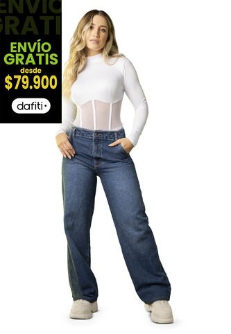 Jean Mujer Azul Oscuro Atypical 2929 Atypical