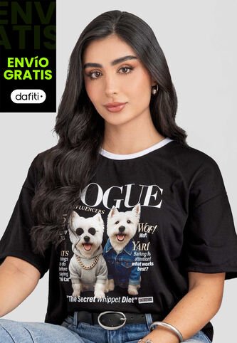 Camiseta Mujer Negro Atypical 113284 Atypical