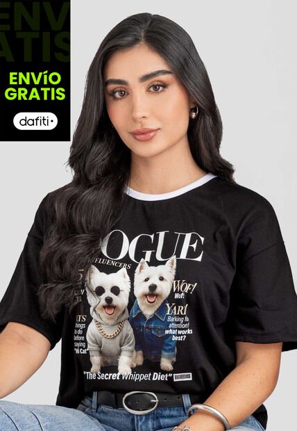 Camiseta Mujer Negro Atypical 113284