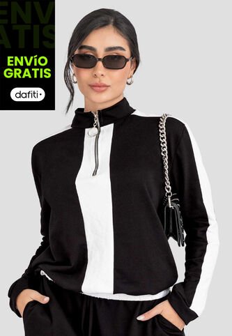 Buzo Mujer Negro Atypical 113318 Atypical