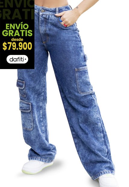 Jean Mujer Azul Oscuro Atypical 2452