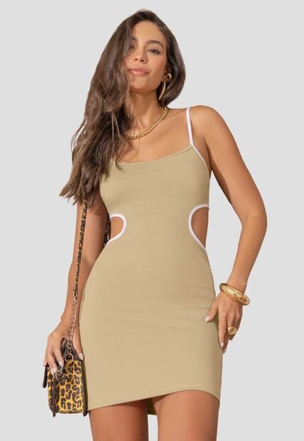 Vestido Corto Mujer Latte Atypical 4336