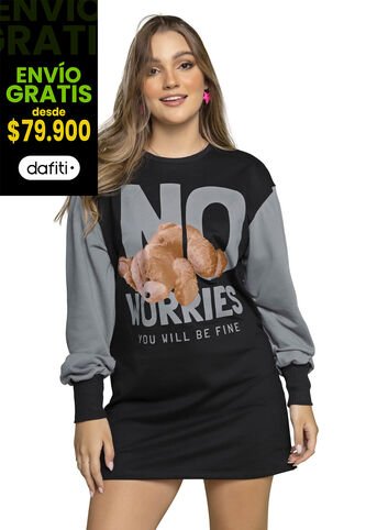 Vestido Corto Mujer Negro Atypical 2254 Atypical