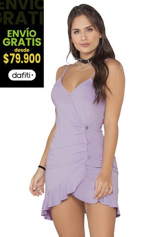 Vestido Corto Mujer Lila Atypical 87062 Atypical