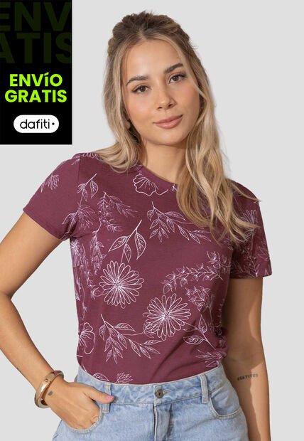 Camiseta Mujer Estampado Atypical 112618