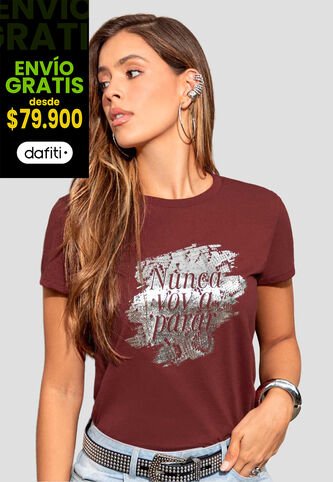 Camiseta Mujer Merlot Atypical 113734 Atypical