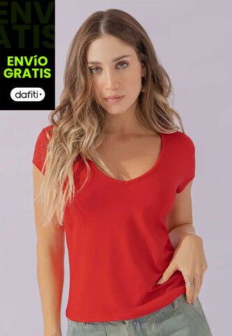 Camiseta Mujer Rojo Atypical 111188 Atypical