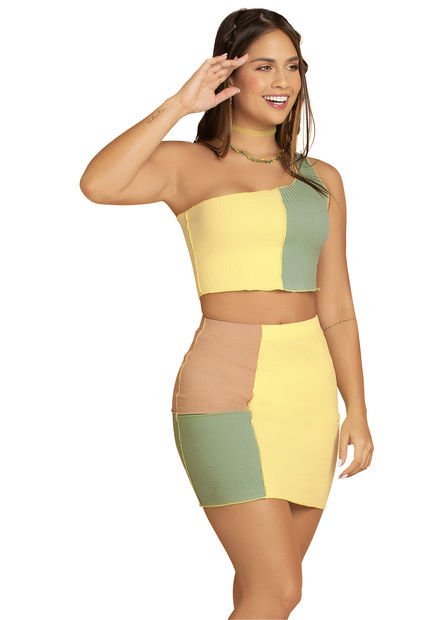 Conjunto Juvenil Amarillo Pastel Atypical 91982
