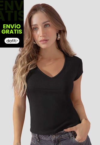 Camiseta Mujer Negro Atypical 111188 Atypical