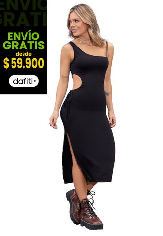 Vestido Mujer Negro Atypical 93562 Atypical