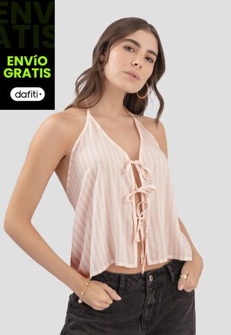 Blusa Mujer Estampado Palo De Rosa Atypical 112317 Atypical