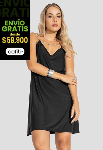 Vestido Mujer Negro Atypical 114246 Atypical