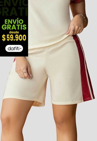 Bermuda Mujer Crema Atypical 114035 Atypical