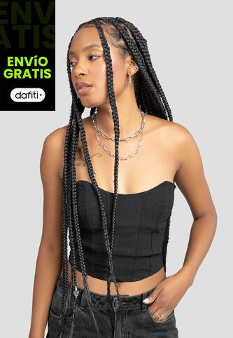 Corset Mujer Negro Atypical 106873 Atypical