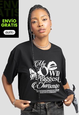 Camiseta Mujer Negro Atypical 106858 Atypical