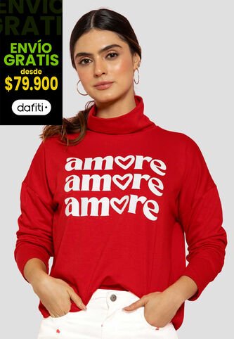 Buzo Mujer Rojo Atypical 113618 Atypical