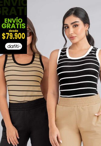 Blusa Paq X2 Mujer Multicolor Atypical 113279 Atypical