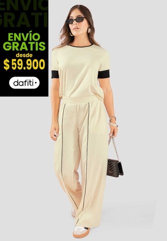 Conjunto Mujer Crema Atypical 113185 Atypical