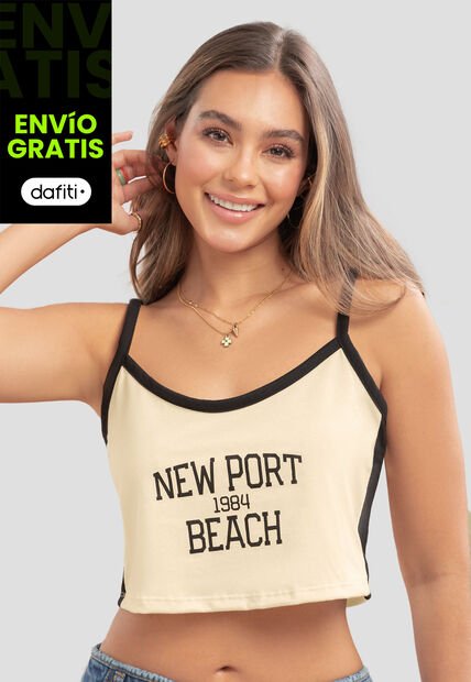 Camiseta Mujer Caqui Atypical 105475