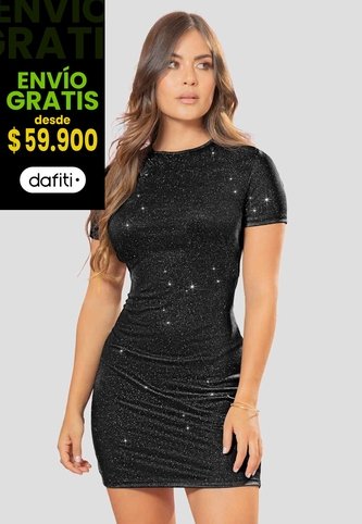 Vestido Mujer Negro Atypical 113168 Atypical