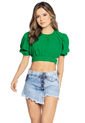 Crop Top Mujer Verde Atypical 33813 de Atypical
