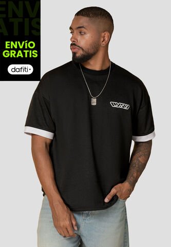 Camiseta Hombre Negro Atypical 104903 Atypical