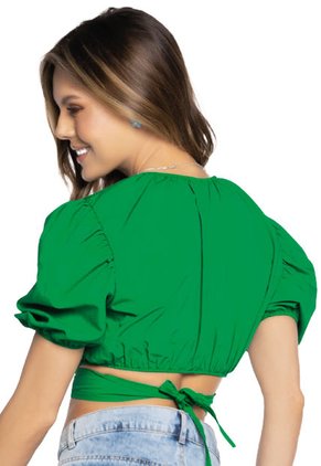 Crop Top Mujer Verde Atypical 33813