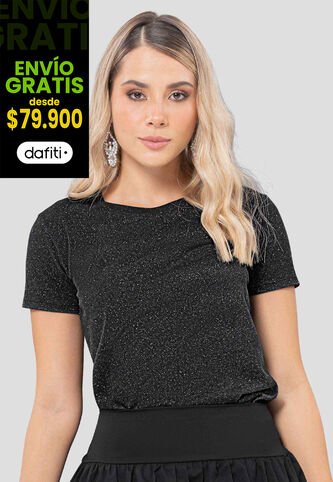 Camiseta Mujer Negro Atypical 112828 Atypical