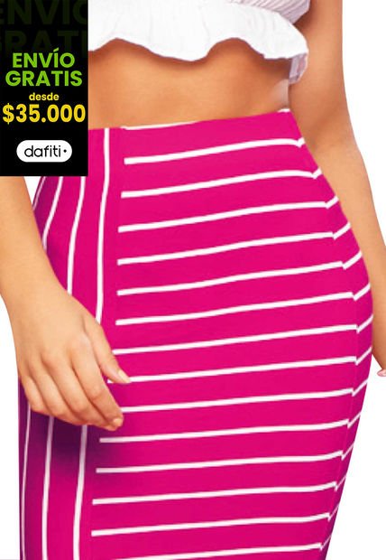 Falda Corta Mujer Fucsia Atypical 78218