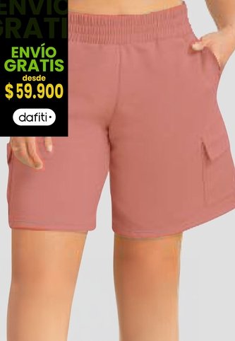 Bermuda Short Mujer Palo De Rosa Oscuro Atypical 693 Atypical