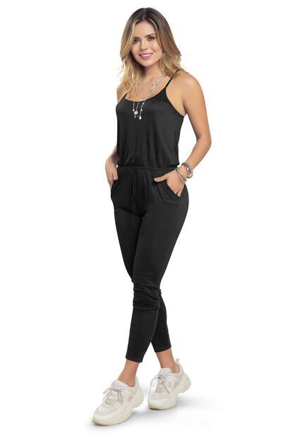 Enterizo Largo Mujer Negro Atypical 3832