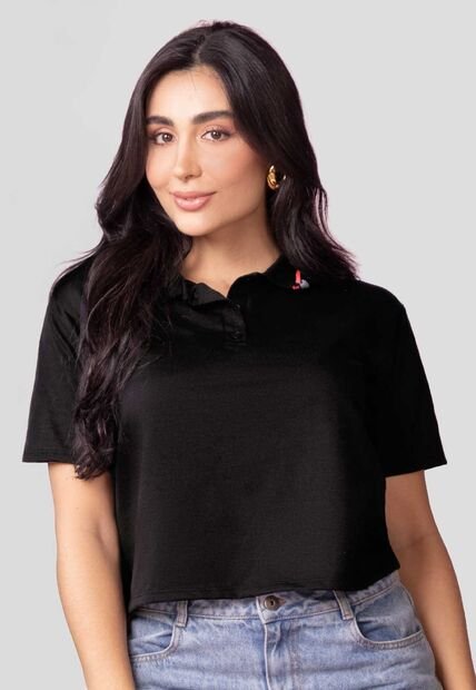 Polo Mujer Negro Atypical 113414