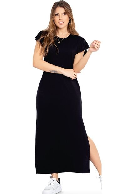 Vestido Mujer Negro Atypical 70719