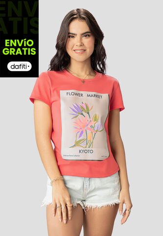 Camiseta Mujer Coral Atypical 102190 Atypical