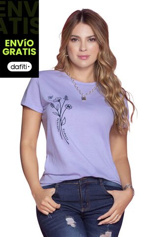 Camiseta Mujer Lila Atypical 87102 Atypical