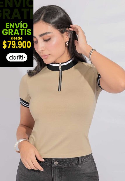 Blusa Mujer Latte Atypical 112507