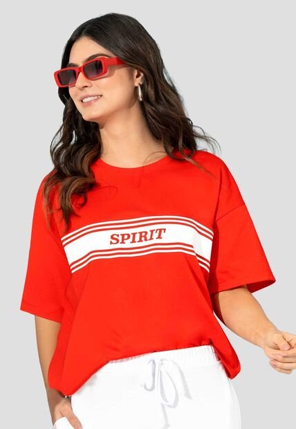 Camiseta Mujer Rojo Atypical 113388